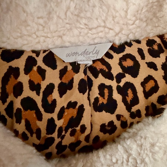 Wonderly Cream Teddy Jacket with Brown Buttons - Picture 4 of 5